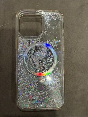 kate spade Clear Glitter MagSafe iPhone 16 Pro Max case